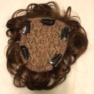 Auburn hair topper wig let